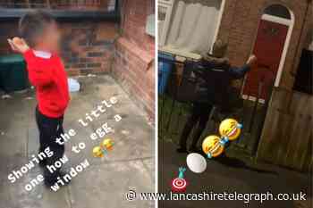 Oldham dad and young son go viral on TikTok for egging homes