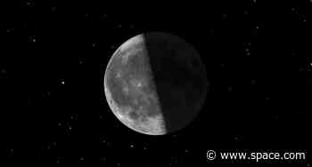 Watch the half-lit last quarter moon illuminate the night sky tonight