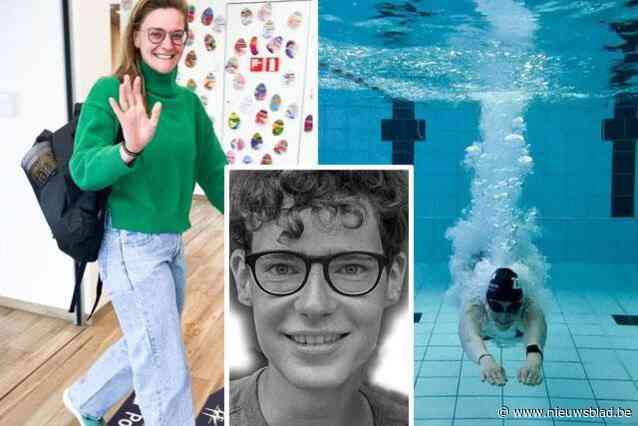 Isaline zwemt 10 km ter ere van Reinert (19), die overleed aan kanker: “Hij heeft jarenlang pijn gehad en nooit geklaagd”