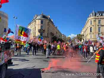 La manifestation contre la réforme des retraites bloque le centre-ville de Cannes, la circulation perturbée
