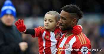 'He will always be in my heart' - Jermaine Defoe makes emotional trip to visit Bradley Lowery's parents