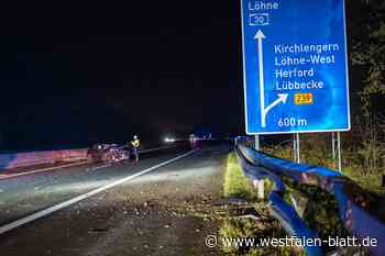 Schwerer Unfall auf der A30 bei Kirchlengern