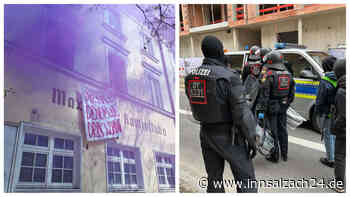 Besetztes Haus in Rosenheim: Polizei räumt Gebäude – drei Aktivisten festgenommen