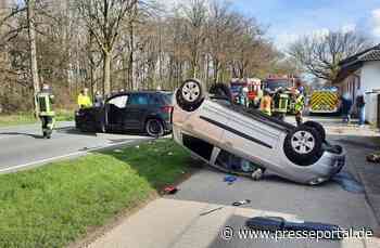 FW Voerde: Verkehrsunfall auf der B8 in Voerde