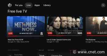 Google TV Is Putting More Than 800 Free Channels in the Live Tab     - CNET