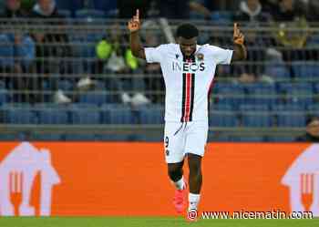 Le but fantastique du Niçois Terem Moffi face au FC Bâle en Ligue Europa Conference