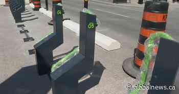 Secure bike rack hub being installed in downtown Kingston, Ont.