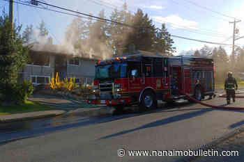Firefighters battling house fire on Nanaimo’s Meredith Road