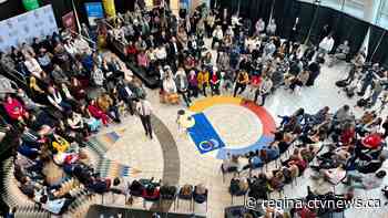 Justin Trudeau promotes budget during Regina visit, speaks on natural resources and reconciliation