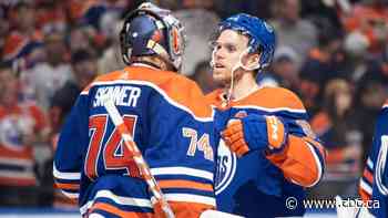 Oilers defeat Sharks, close regular season with franchise record-tying 9th straight win