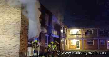 Children among 14 people rescued from flat fire