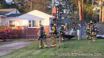 No one hurt in house fire on Hornsea Road in Chesapeake