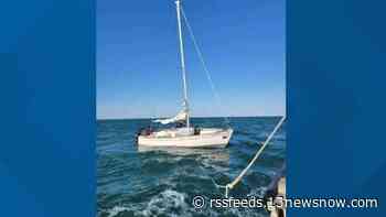 Coast Guard rescues 2 from sinking sailboat off Cape Hatteras
