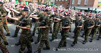 Soldiers from Royal Regiment of Fusiliers to march through Northumberland town to mark 55th anniversary