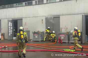FW Dresden: Brand in einem Lagerraum für Gefahrstoffe