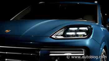 Refreshed 2024 Porsche Cayenne teases its face