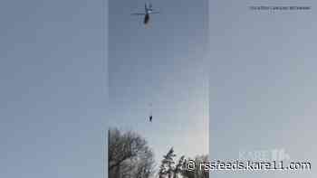 Video captures helicopter rescue of two kids near Vermillion Falls Park