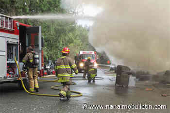 Firefighters arrive to find house fully ablaze south of Nanaimo