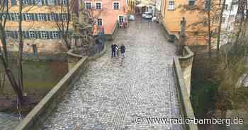 Baustelle an der Oberen Brücke in Bamberg