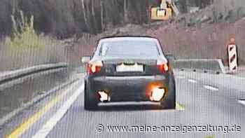 160 statt 80 km/h und Flammen aus dem Auspuff: Polizei stoppt Audi-Raser