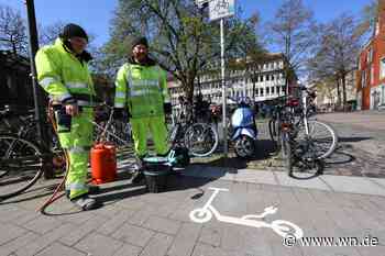Das Ende des Roller-Chaos? Stadt markiert Parkflächen für E-Scooter