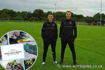 Pensby friends who are donating second-hand football boots to children