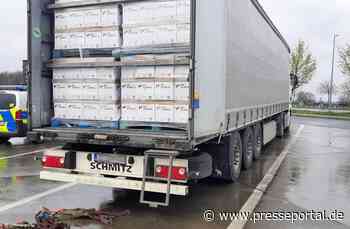 BPOLI L: Fünf Flüchtlinge auf dem Rastplatz Muldental aus LKW befreit