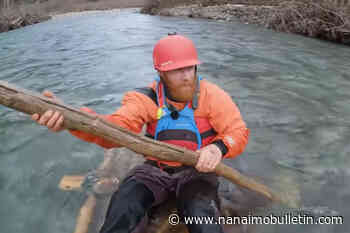 VIDEO: Popular Australian YouTuber takes on the Chilliwack River on raft made from logs