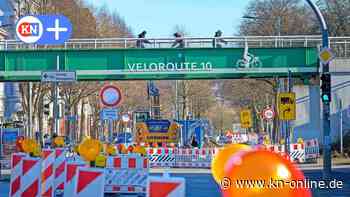 Gutenbergstraße in Kiel: Sperrung stadteinwärts ab Eckernförder Straße
