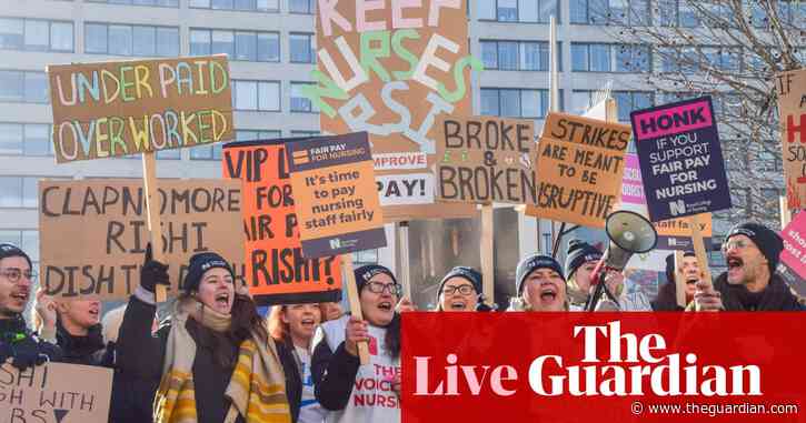 Royal College of Nurses rejects government pay offer and announces new strike – as it happened