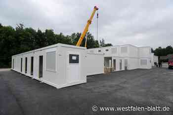 Containerdorf für Flüchtlinge in Gütersloh