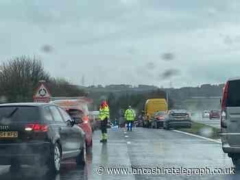 Accident on M65 Junction 7 causing delays