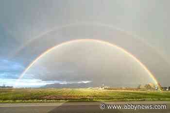 PHOTOS: Abbotsford’s skies a kaleidoscope of colours with double rainbow at sunset