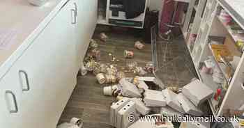 CCTV captures angry customer charging at bakery counter after being denied refund