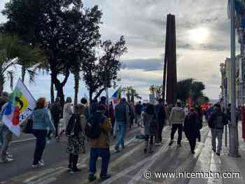 Manifestation contre la réforme des retraites sur la Prom', le trafic fortement ralenti