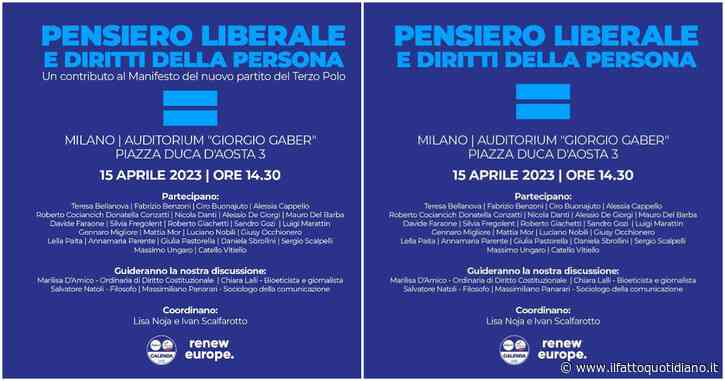 Italia Viva, Azione e quell’appuntamento a Milano per sabato: dai manifesti scompare il “Terzo Polo”. Ma non il nome di Calenda