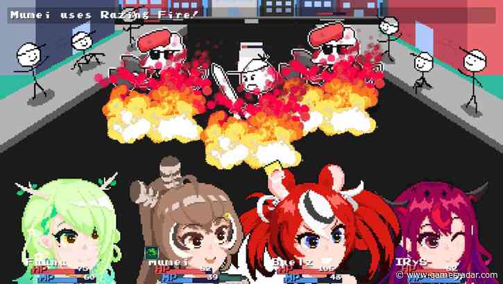 A med student spent 8 months learning game design to make a Pokemon-inspired Hololive vtuber JRPG