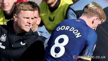 Anthony Gordon: Newcastle boss Eddie Howe has 'no issue' with winger's angry reaction to being substituted