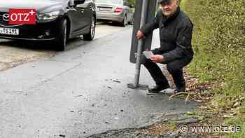 Eichenwurzel-Beule in der Straße erregt die Jenaer Gemüter