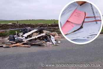 Confidential letters from Burnley business fly-tipped