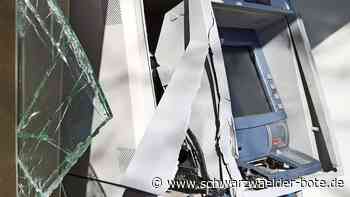 Auch im Nordschwarzwald: Statt Überfällen: Täter knacken lieber Automaten