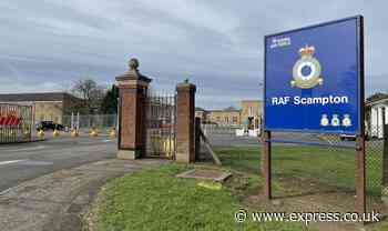 Red Arrow removed from former Dambusters base, RAF Scampton, designated for asylum seekers