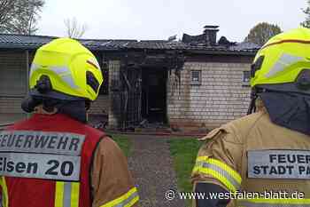 Brand im Vereinsheim der Kleingartenanlage Riemeke