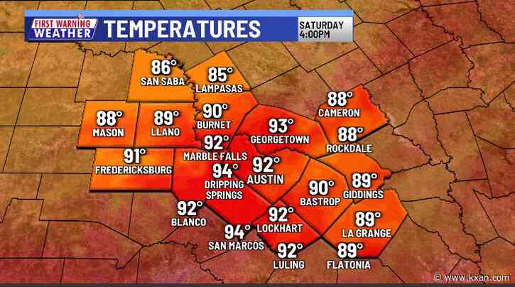 Storms possible east of I-35 this afternoon