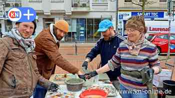 Kunst in Kiel-Gaarden: Scherben bringen Glück bei Mitmachaktion auf dem Vinetaplatz