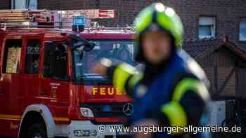 Straßensperrung nach Wohnungsbrand in Pfersee