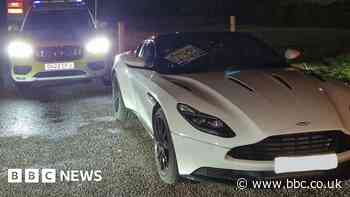 Aston Martin driven by disqualified driver seized on A14