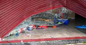 Manager 'gobsmacked' after teen ram raiders smash up Cottingham shop in stolen car