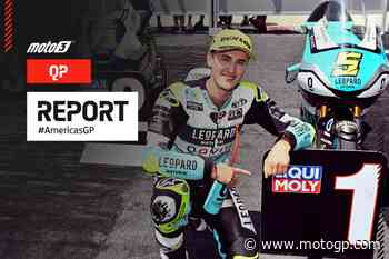 Prima pole stagionale per Masia