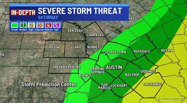 Hot with isolated severe storms, mainly east of I-35